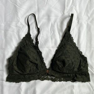 Aerie Lace Padded Bralette Front Closure
